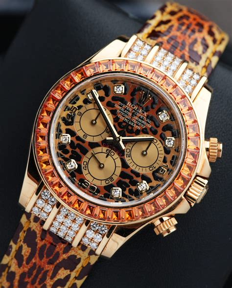 rolex colored stone bezel leopard|Why I’m Obsessed with the Leopard Print Rolex Daytona.